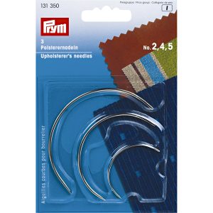 Aiguilles courbes pour bourrelier No. 2,4,5 assorties argent