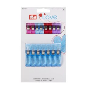 Prym Love Pinces à tissus 2,6 + 5,5 cm
