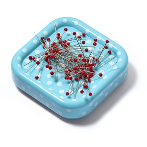 Prym Love Pelote aimantée + 9g épingles à tête verre menthe