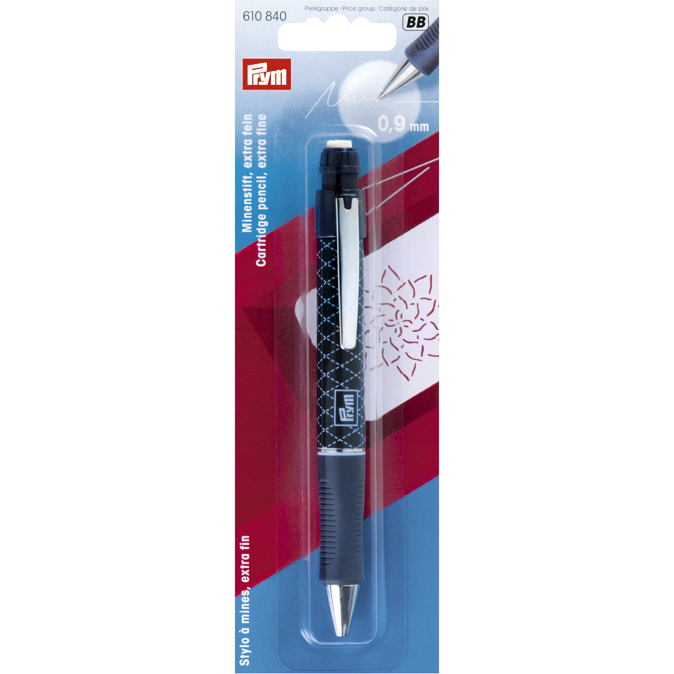 Stylo à mines extra fin Ø 0,9 mm blanc – Image 2