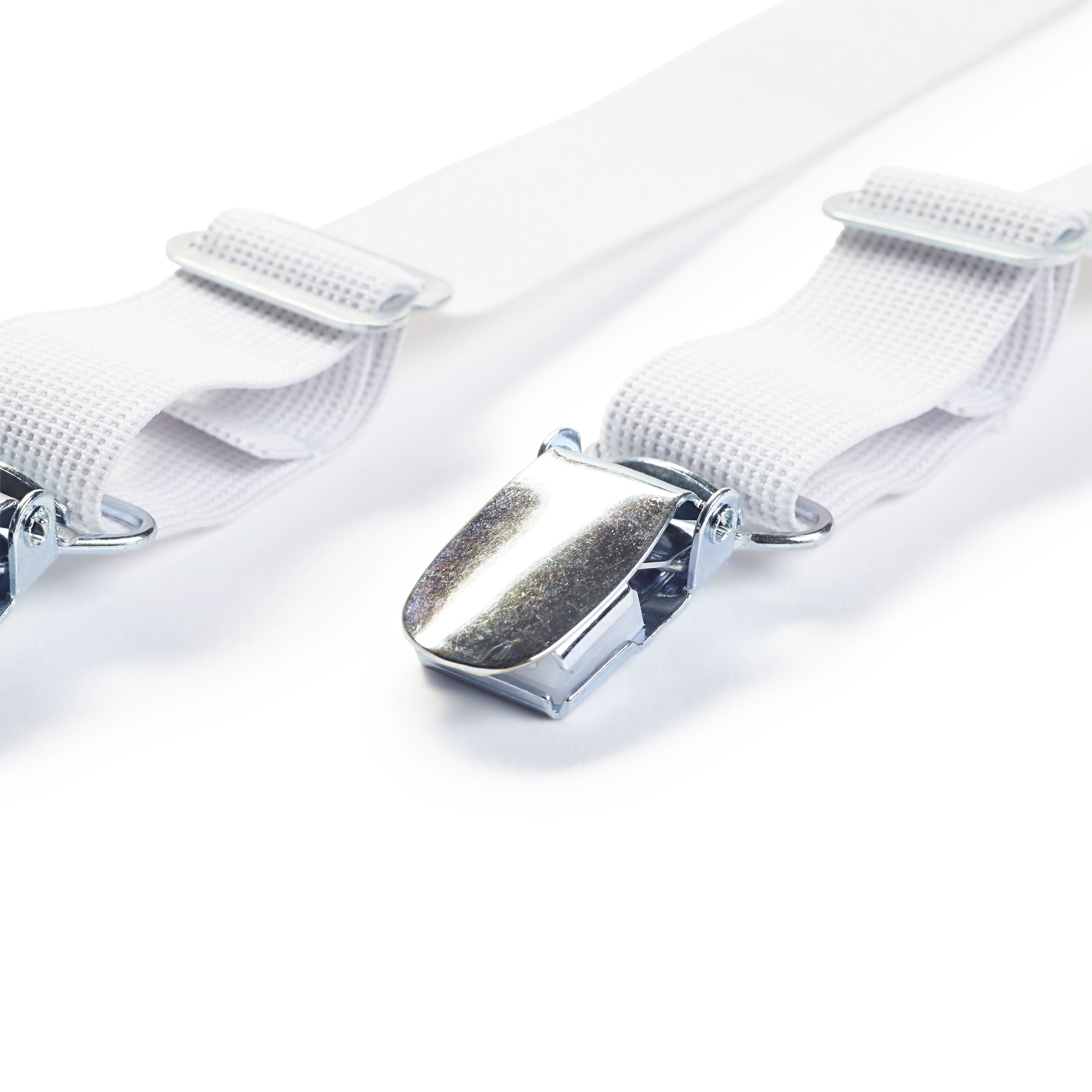 Fixe-draps ruban élastique avec clip blanc – Image 3