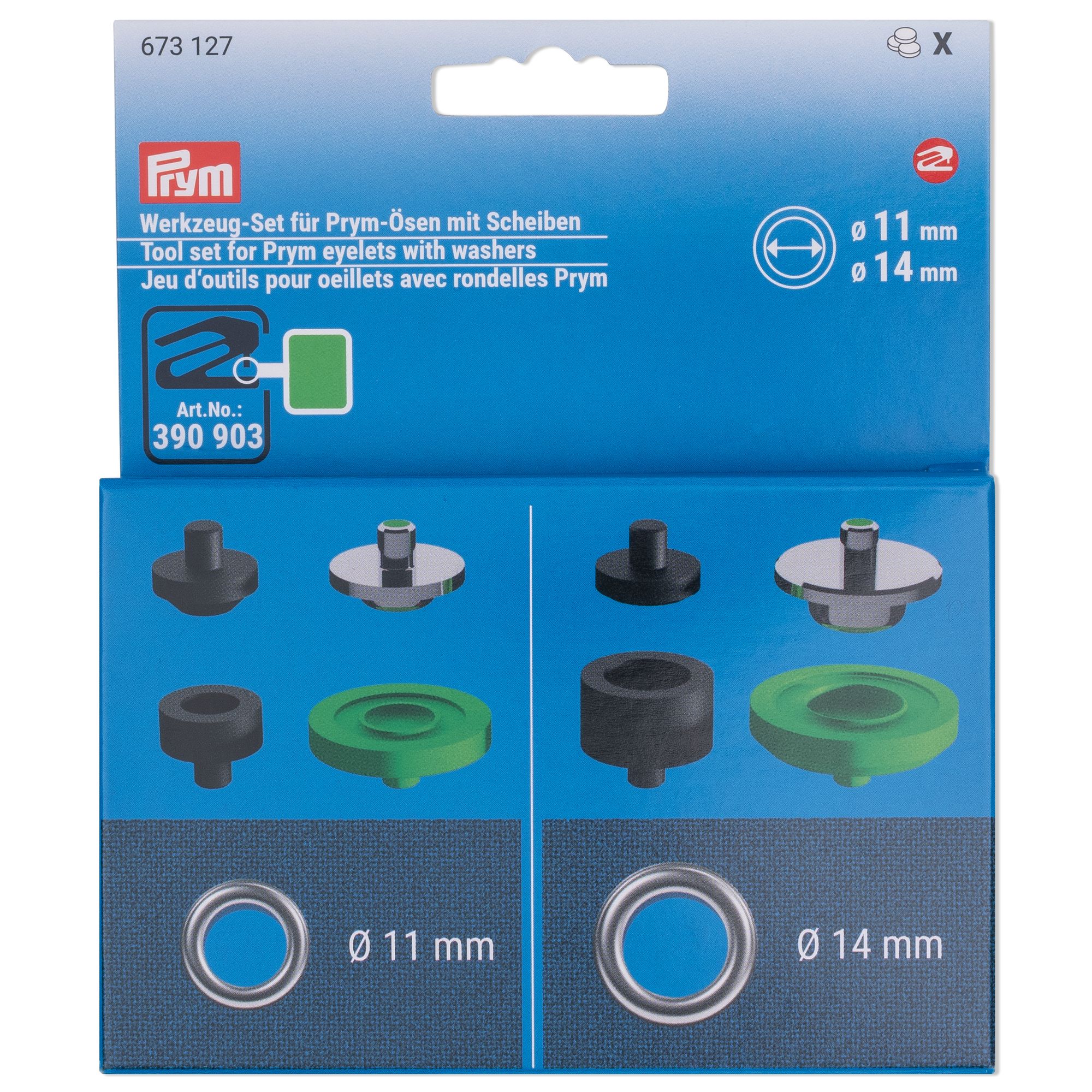 Jeu d'outils œillets 11+14mm – Image 2