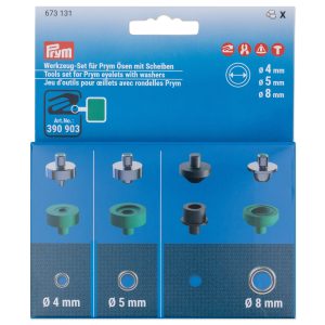 Jeu d'outils œillets rondelles 4+5+8mm