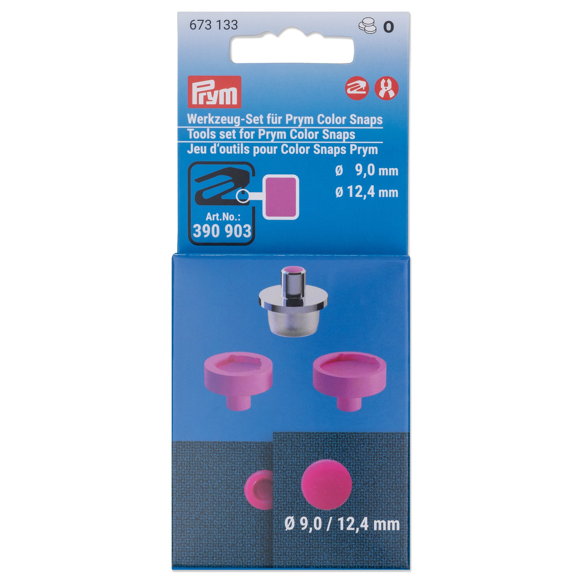 Jeu d'outils Color Snaps 9+12,4mm
