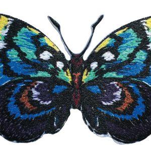 Thermocollant: papillon bleu/marron/violet