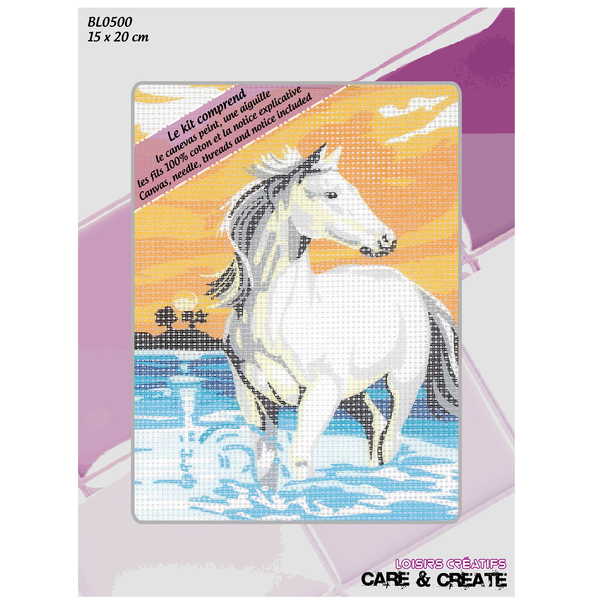 Canevas: Cheval blanc – Image 3