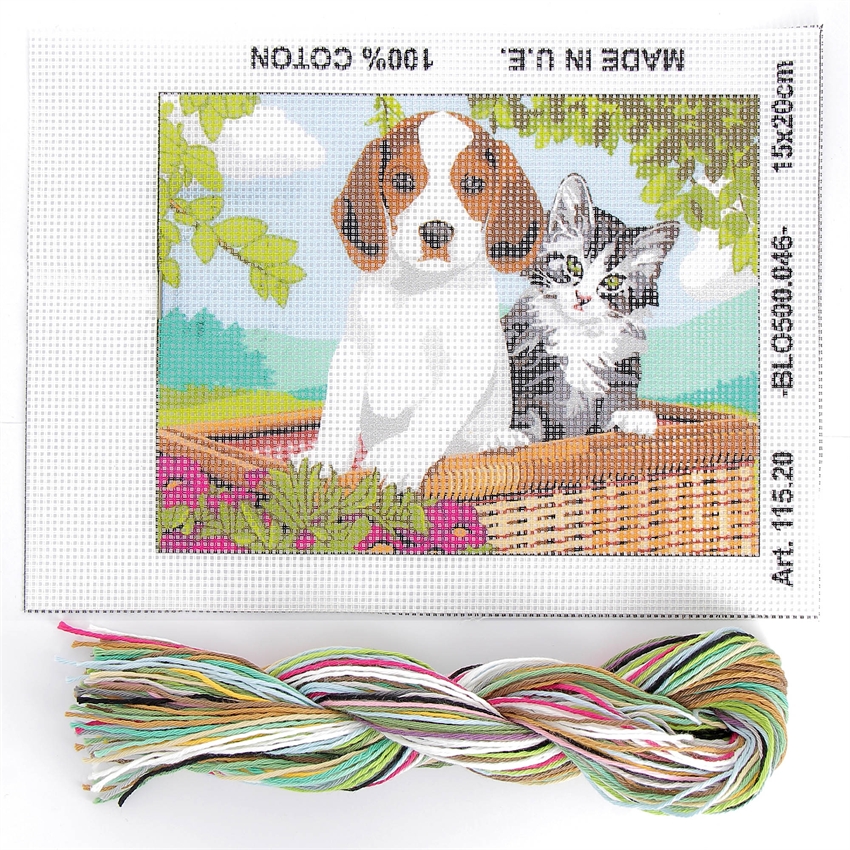 Canevas: Chiot ET Chaton – Image 3