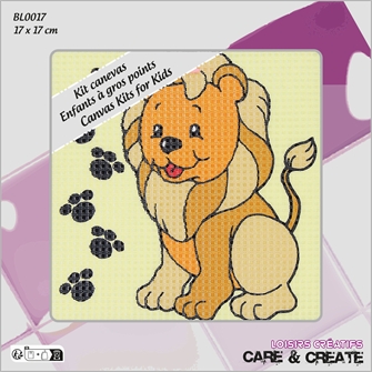 Canevas Gros points : Lion