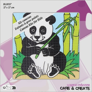 Canevas Gros points : Panda