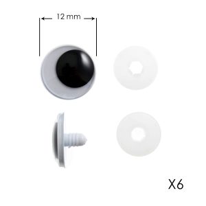 Yeux pour peluche 12mm