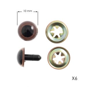 Yeux pour peluche 10mm