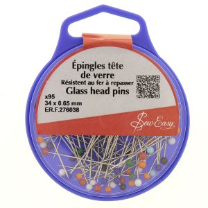 Épingles tête de verre