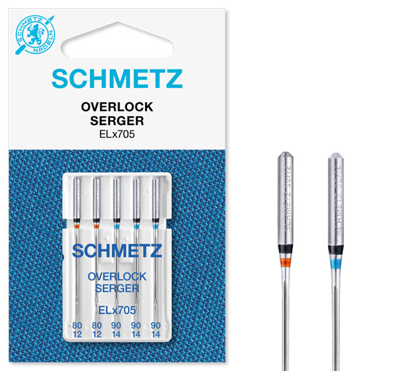 Aiguille Overlock : 80/12 - 90/14 - Schmetz