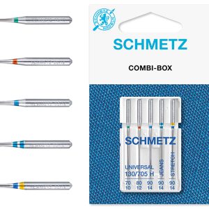 Aiguilles combinées Schmetz – Assortiment "Denim" & "Stretch"