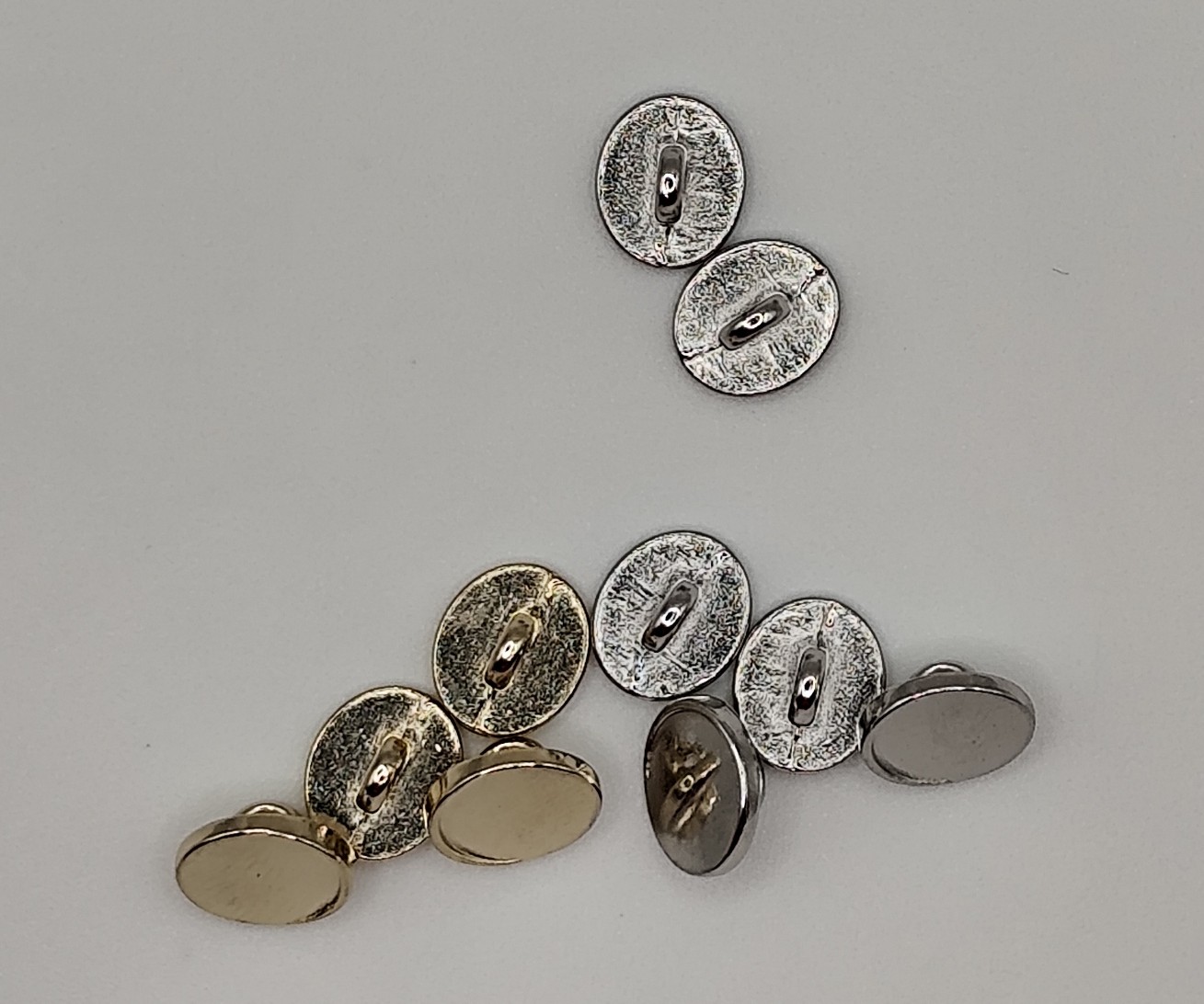 Bouton rond métal 9mm