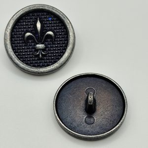 Bouton Fleur de lys 22mm