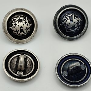Bouton metal ecusson