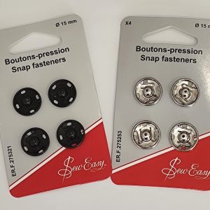 Boutons pression 15 mm