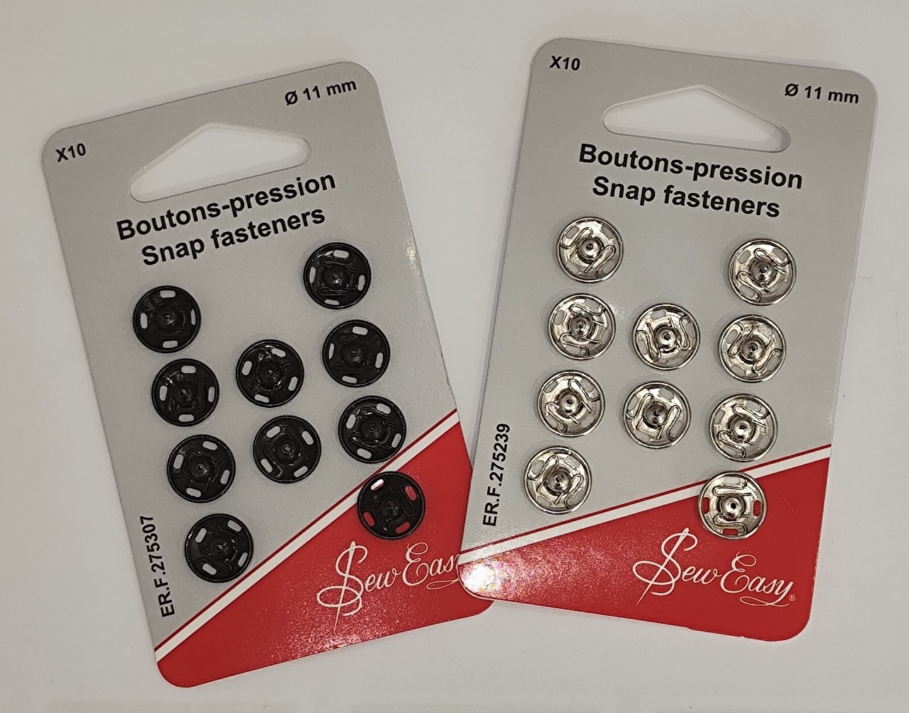 Boutons pression 11 mm