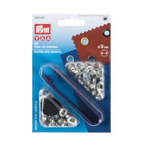 Oeillets + rondelles laiton 5 mm