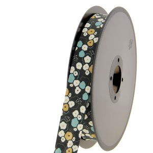 Biais fleurs abstraites 20mm