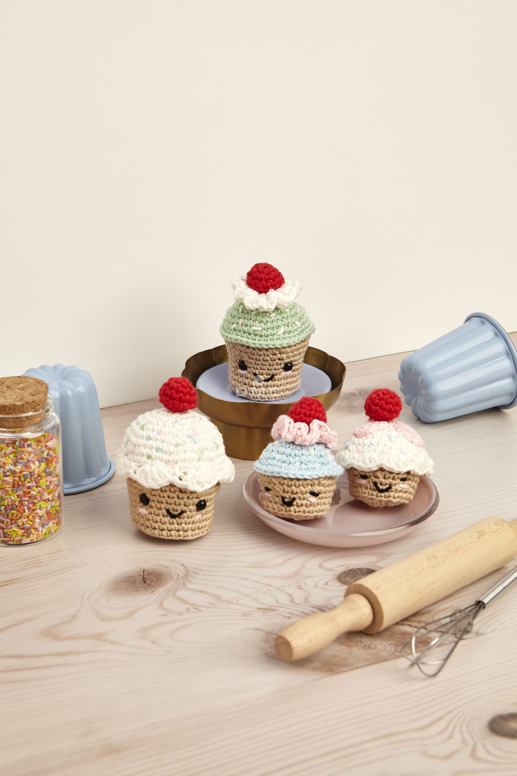 KIT AMIGURUMI : Cupcakes Cerises – Image 2