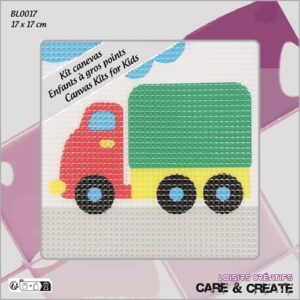 Canevas Gros points : Camion