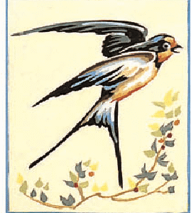 Canevas: Hirondelle