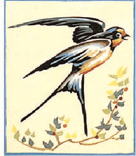 Canevas: Hirondelle