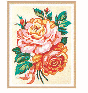Canevas: Bouquet de roses
