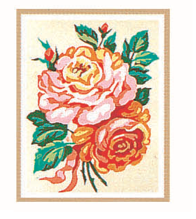 Canevas: Bouquet de roses