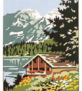 Canevas: Chalet de montagne