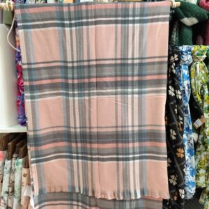 Echarpe epaisse : Tartan Rose