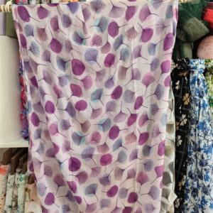 Echarpe fine : Ginko Violet